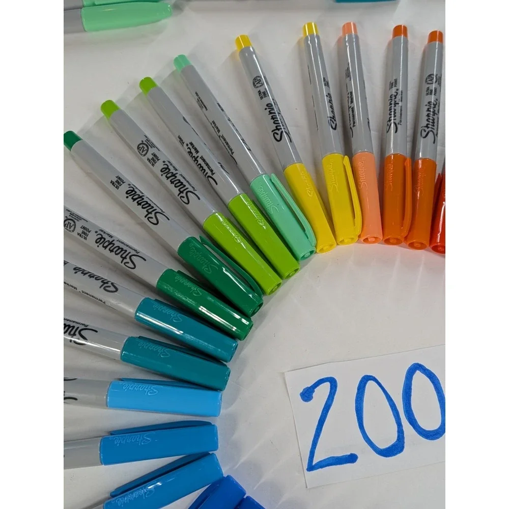 HUGE TESTED SHARPIE LOT🌈Permanent Marker Ultra&Fine Point Metallics Neon Pastel